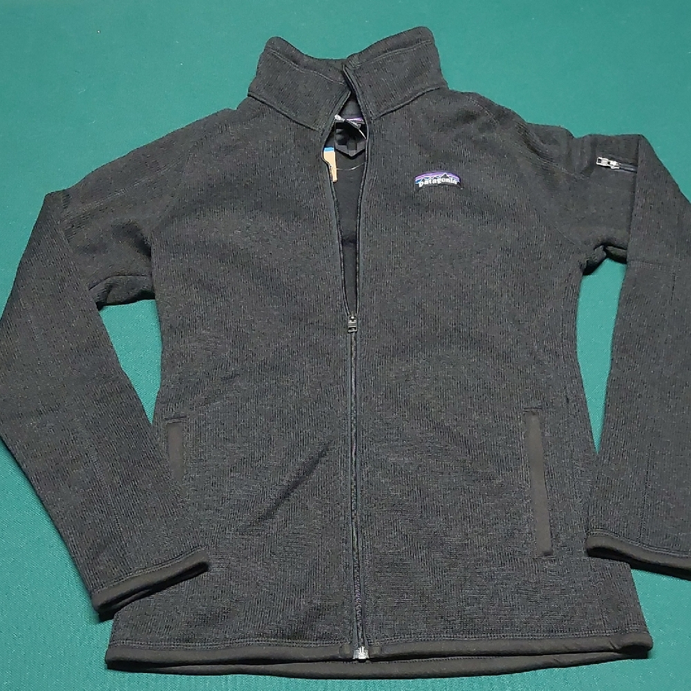 New With Tags Black Patagonia Women's Better Sweater Jacket Slim Fit Size XS